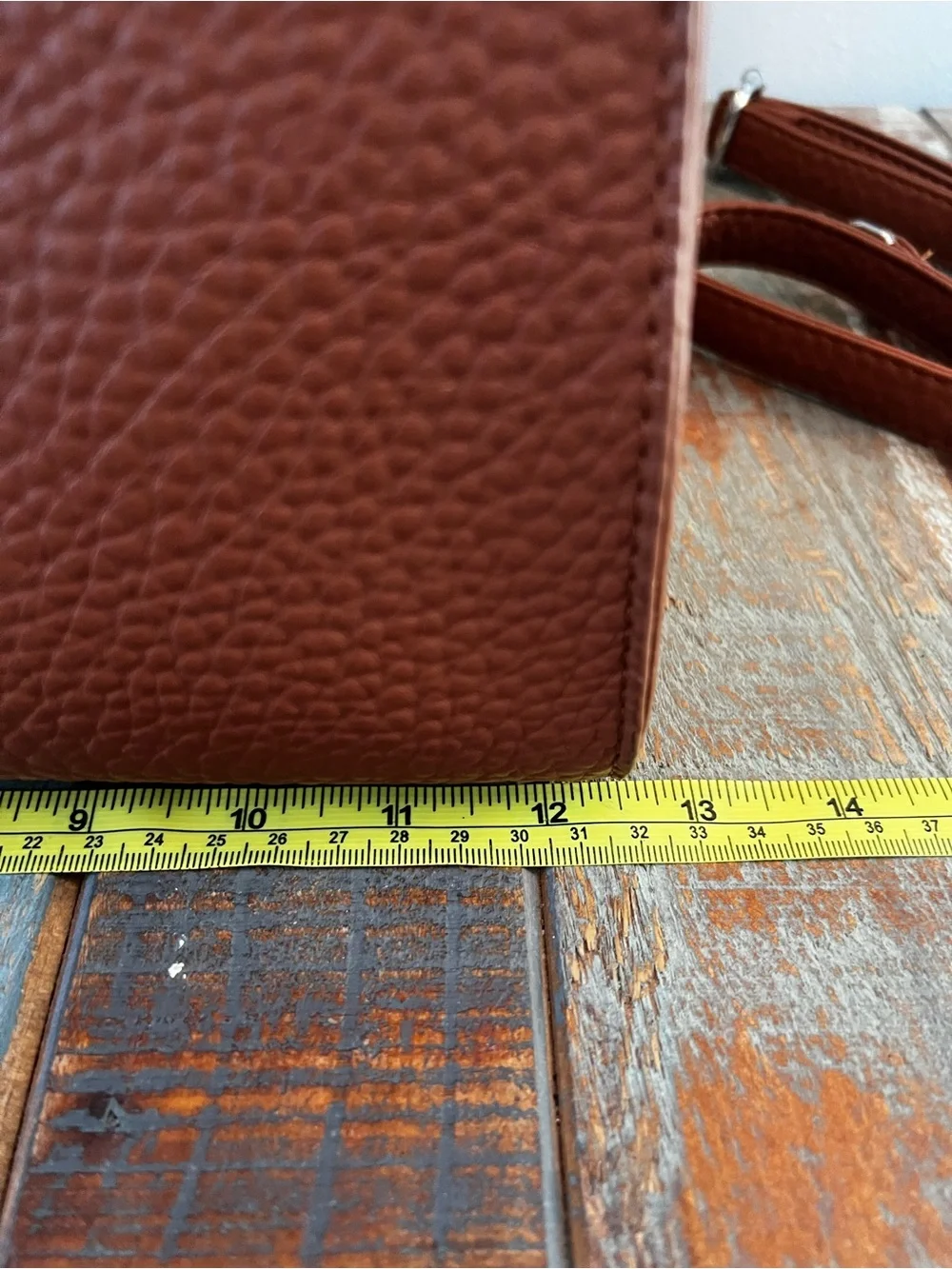 NWOT Birkin Style Pebbled Faux Leather Satchel Tote Bag w/ Crossbody Strap